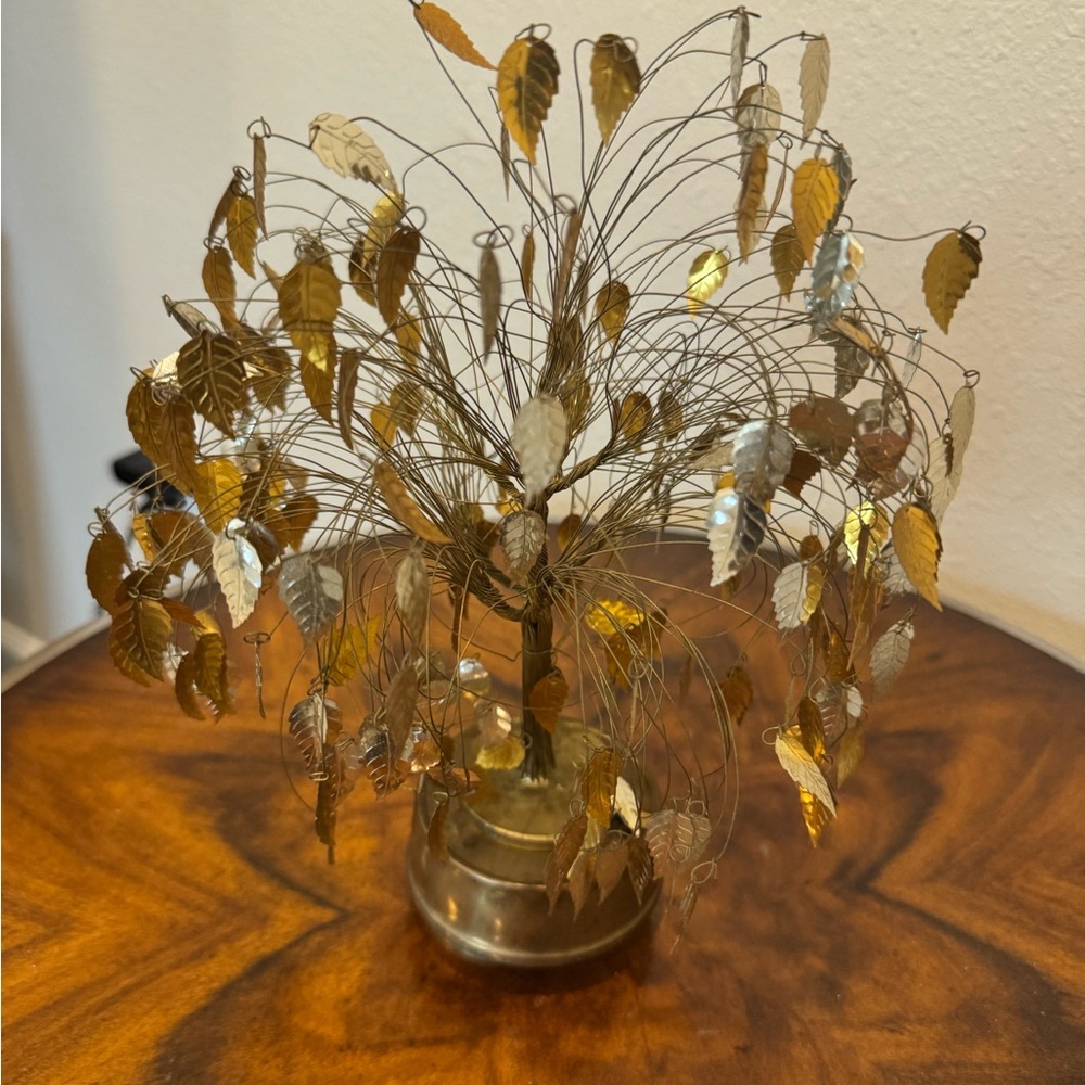 Mid-Century Modern 1960’s Metallic Dream Tree Music Box - Picture 4 of 10